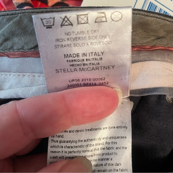 Stella McCartney python snakeskin print skinny ankle jeans Size 27 - Picture 7 of 10